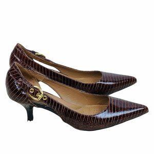 Circa Joan & David Callalily Pump 7.5 Brown Heels